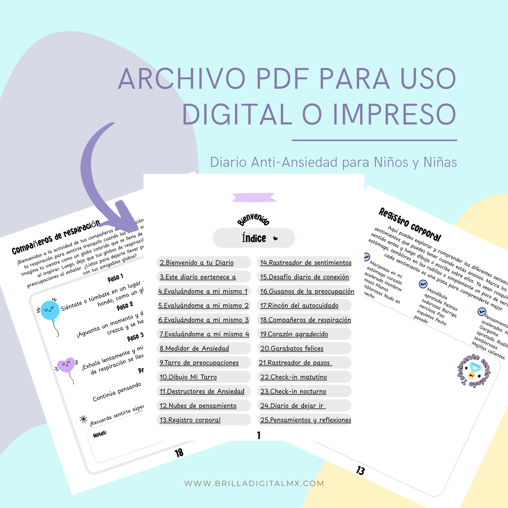 Diario Anti-Ansiedad para niños