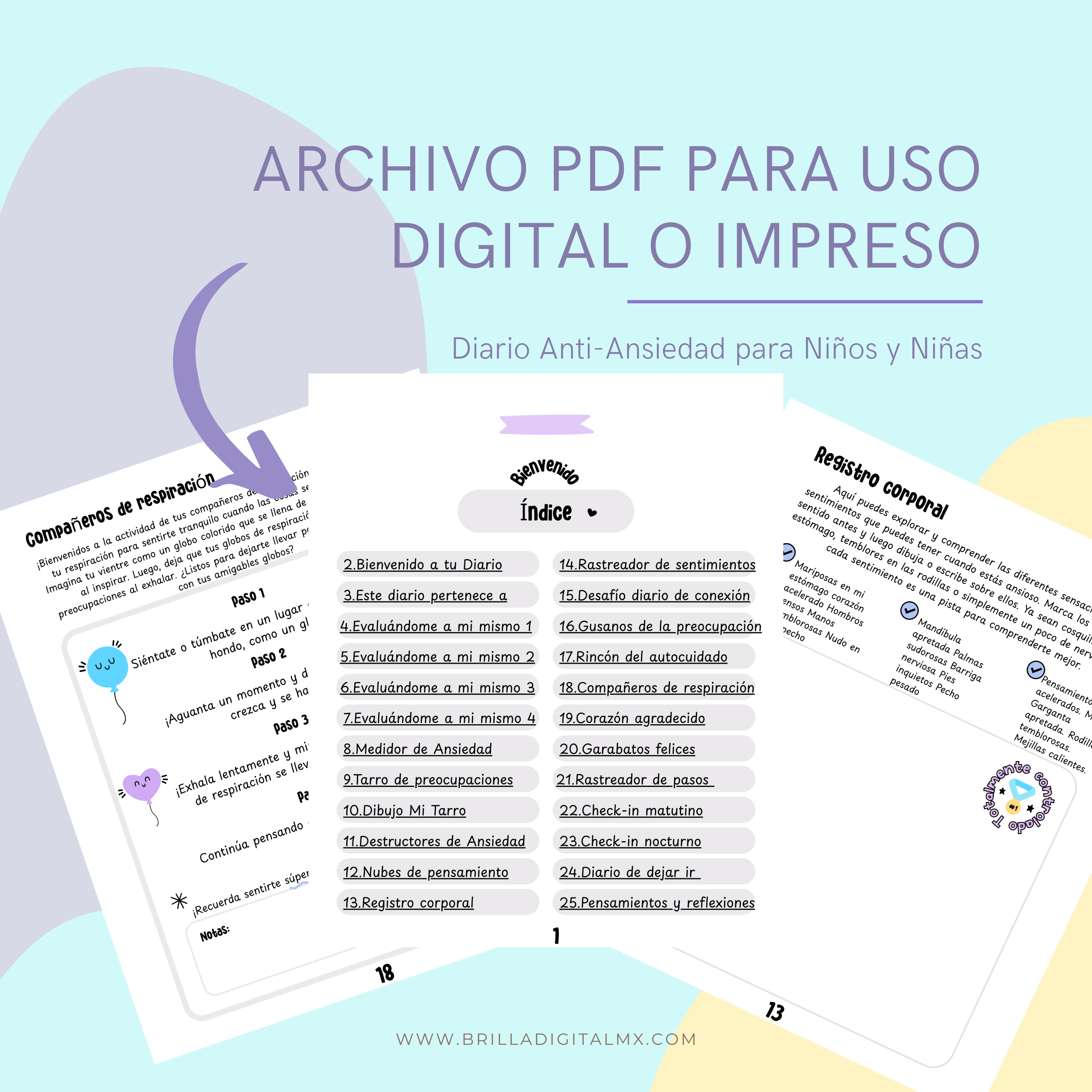 Diario Anti-Ansiedad para niños