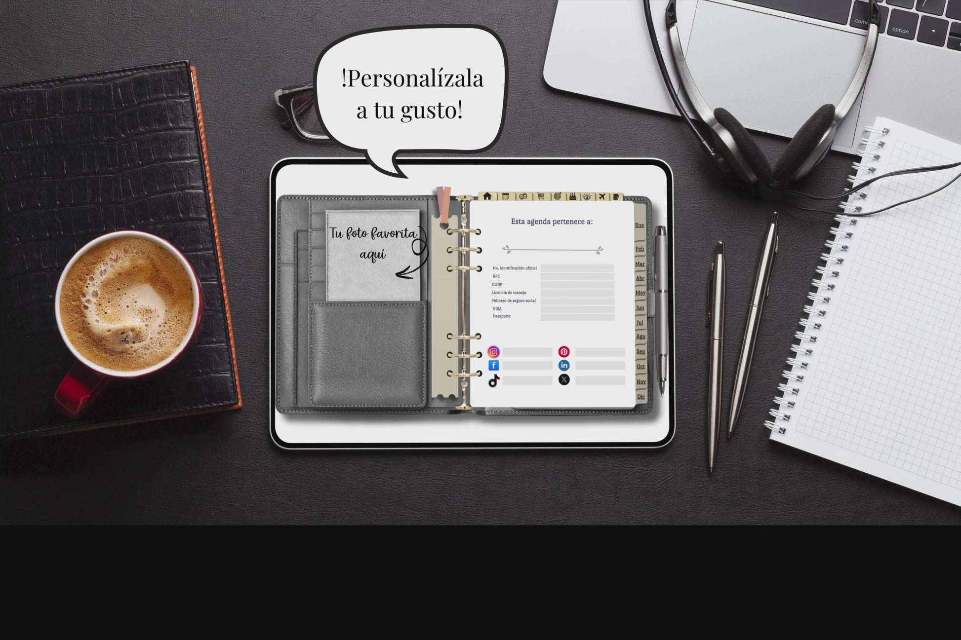 Clear Path 2025 Black - Agenda digital semanal 2025